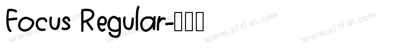 Focus Regular字体转换